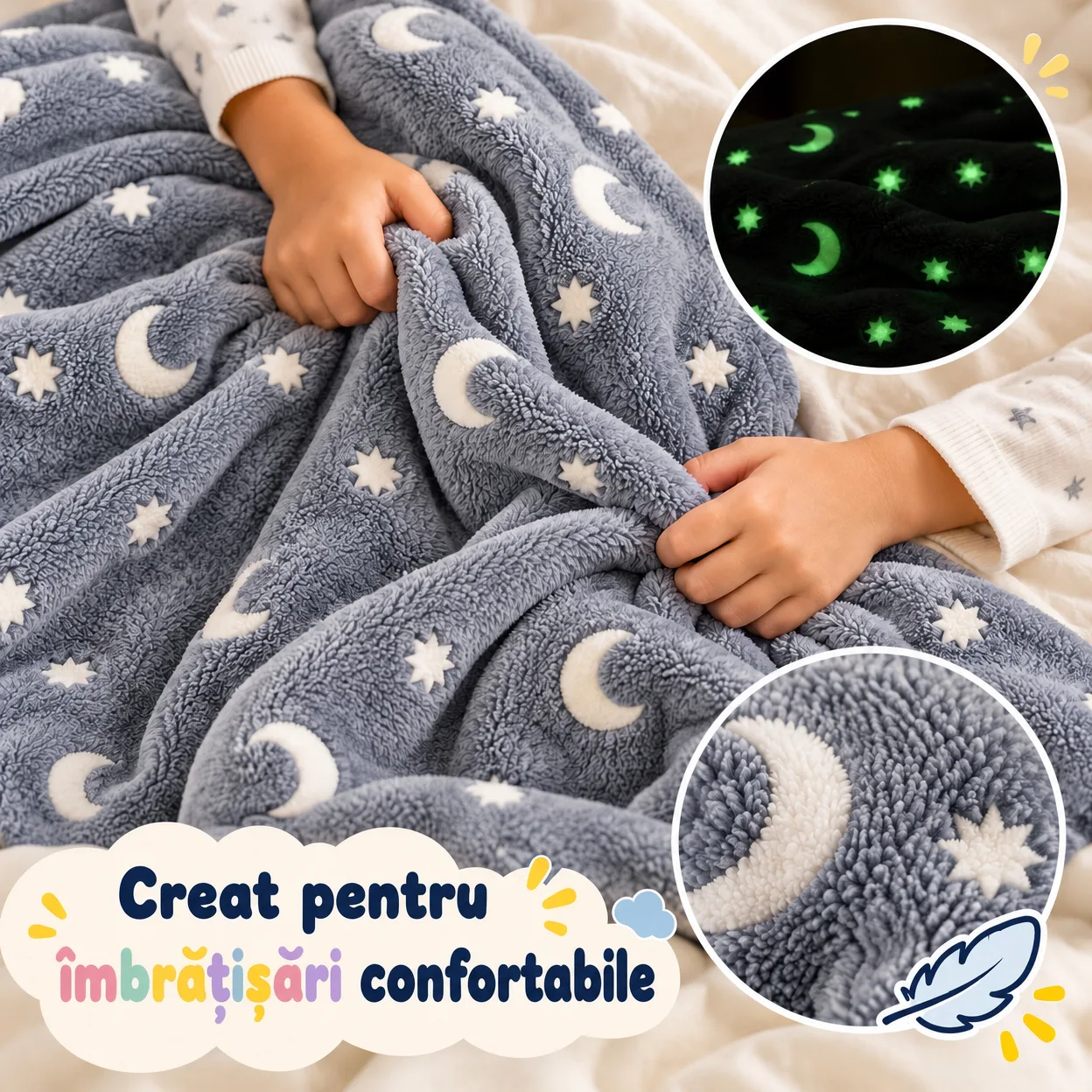 BlanketStar, pătură care strălucește în întuneric - Image 7