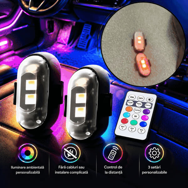 Iluminare ambientală LED pentru mașină, CarAmbient - video