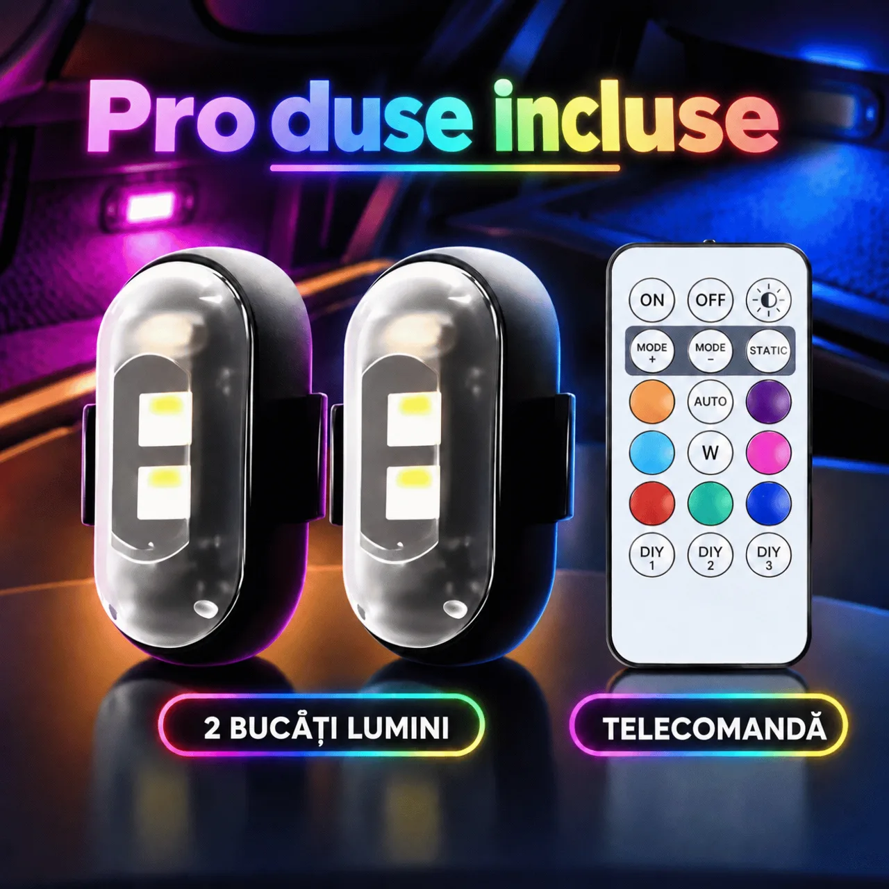 Iluminare ambientală LED pentru mașină, CarAmbient - Image 2