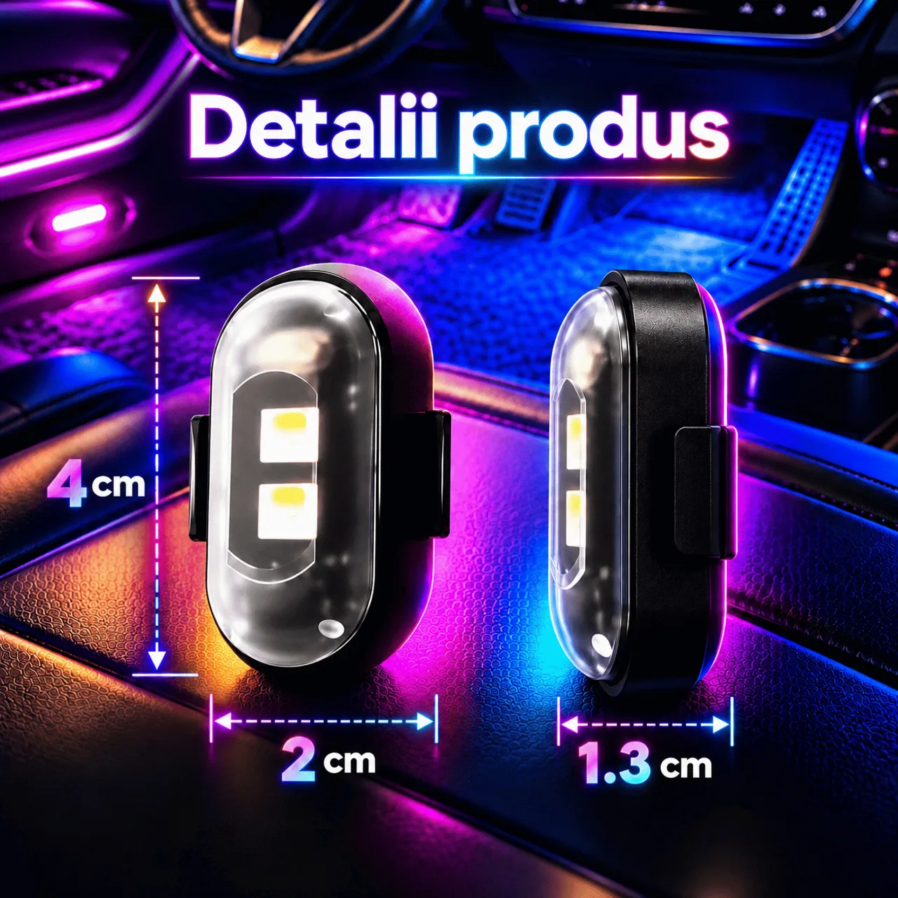 Iluminare ambientală LED pentru mașină, CarAmbient - Image 3