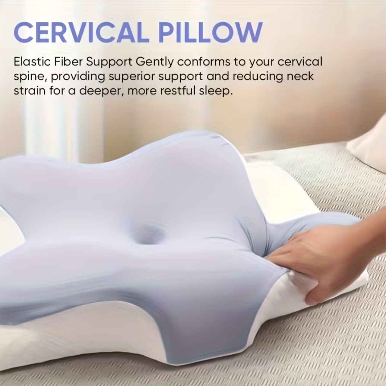Pernă ergonomică cu spumă cu memorie, CervicalPillow - Image 6