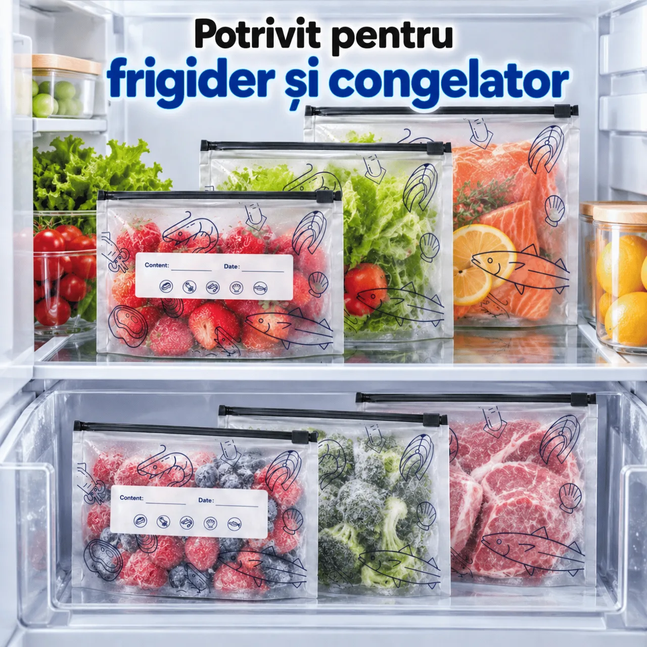 Potrivite pentru frigider și congelator