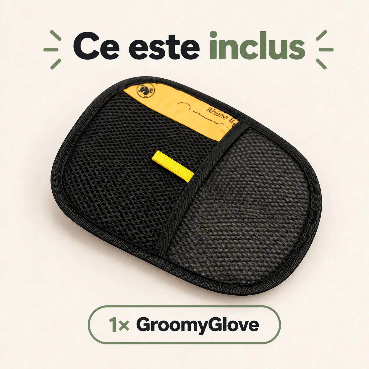 GroomyGlove, mănușa de îngrijire pentru animale, cu două fețe - Image 2