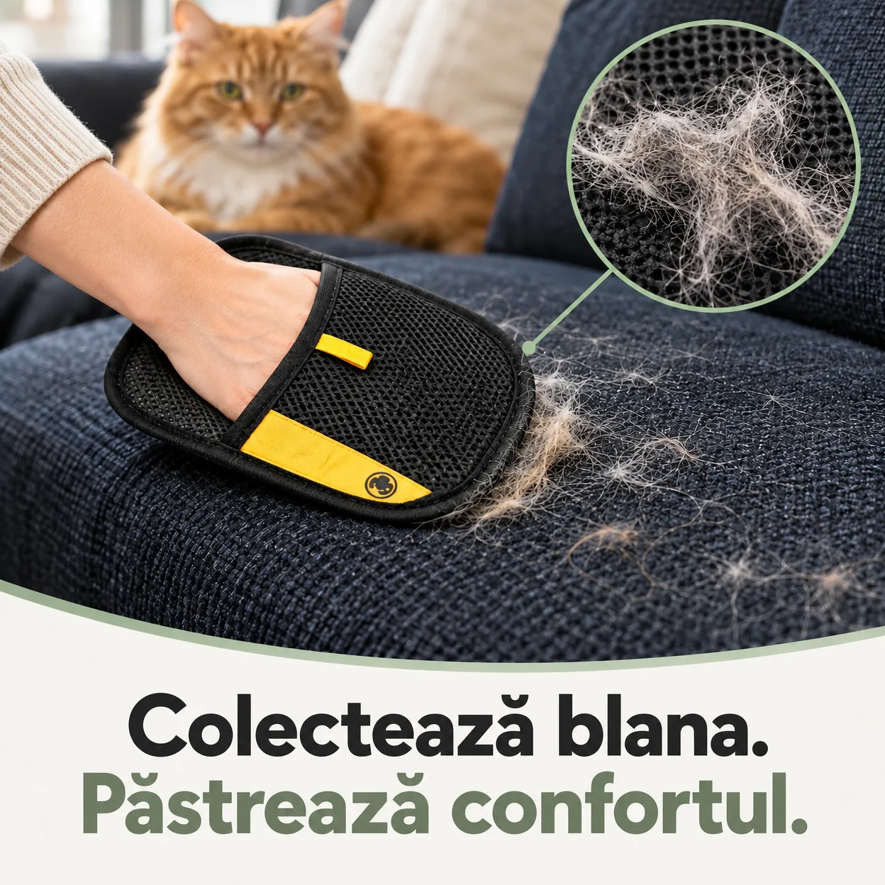 Material moale și blând pentru pieptănat confortabil!