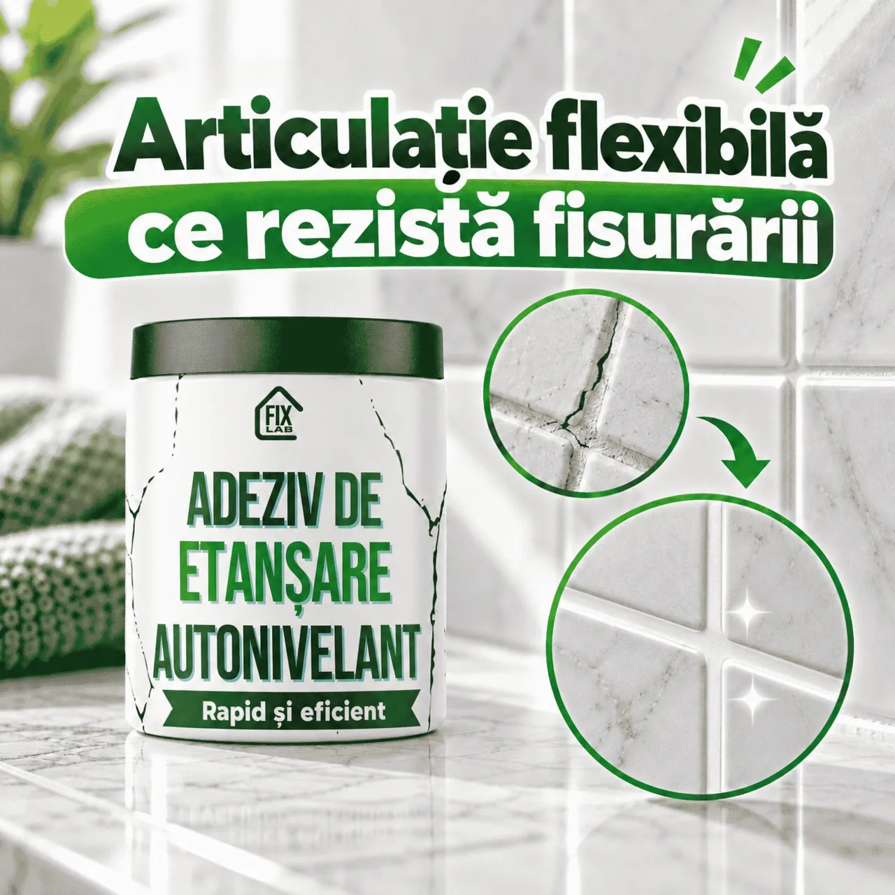 Un rost flexibil care nu se fisurează ușor