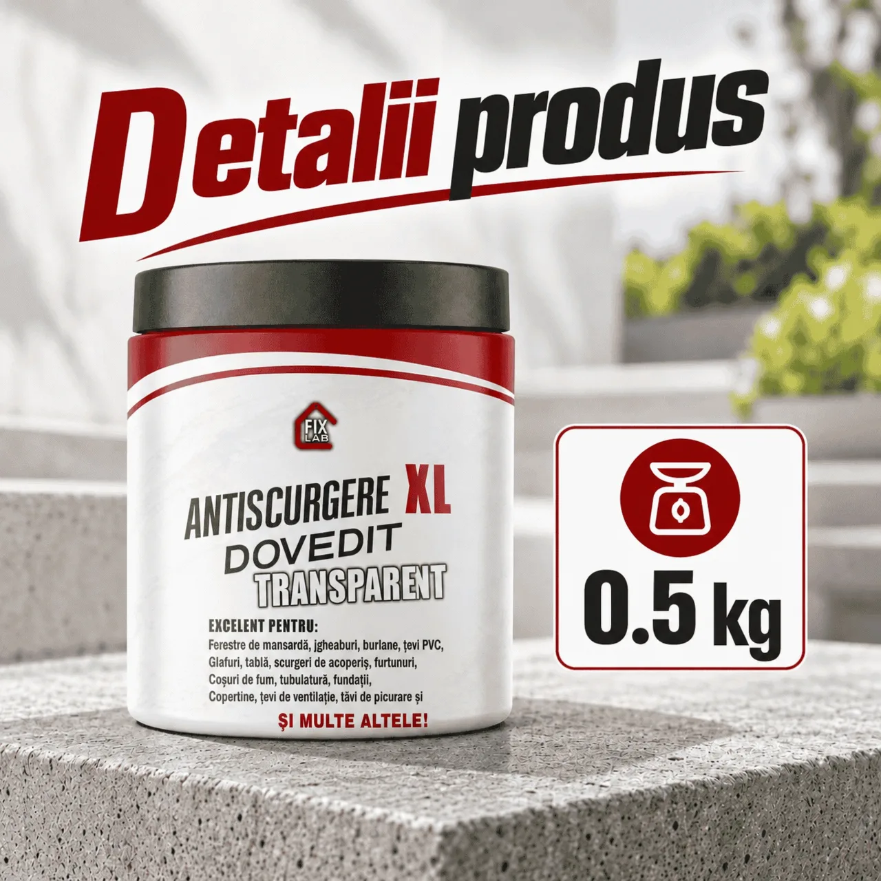 Strat transparent pentru etanșarea fisurilor, LeakProof - Image 3