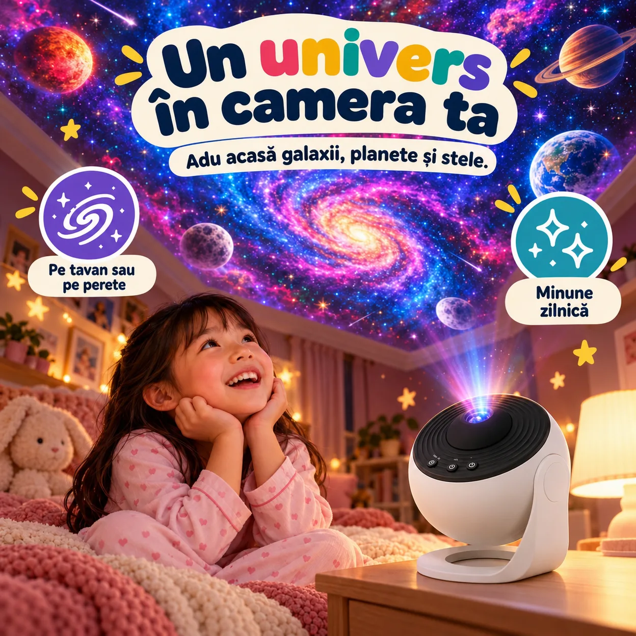 Cer înstelat chiar în camera ta