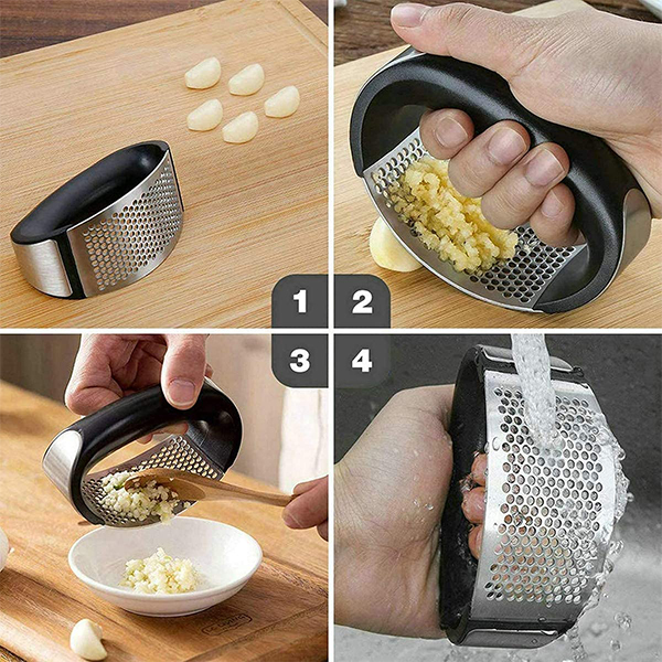 GarlicSmasher, presă pentru usturoi sau ghimbir