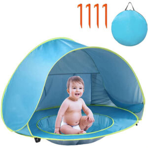 BabyTent, cort pentru bebeluși cu protecție UV și piscină
