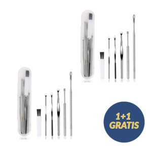 EarCleaningKit, set de 7 accesorii pentru curățarea în siguranță a urechilor 1 + 1 GRATUIT
